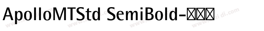 ApolloMTStd SemiBold字体转换